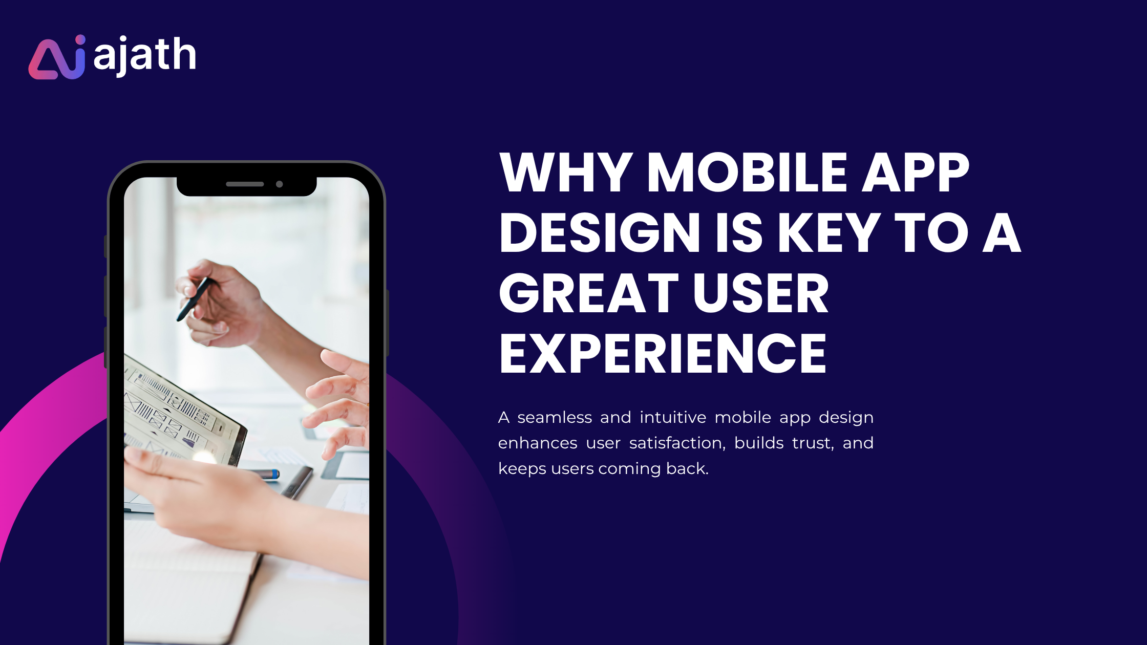 mobile app design focused on user experience and usability
